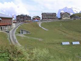 First view of Klein Scheidegg, 2061m above sea level